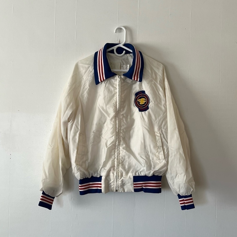 Vintage NRA American Right To Bear Arms Nylon Varsity Windbreaker Jacket